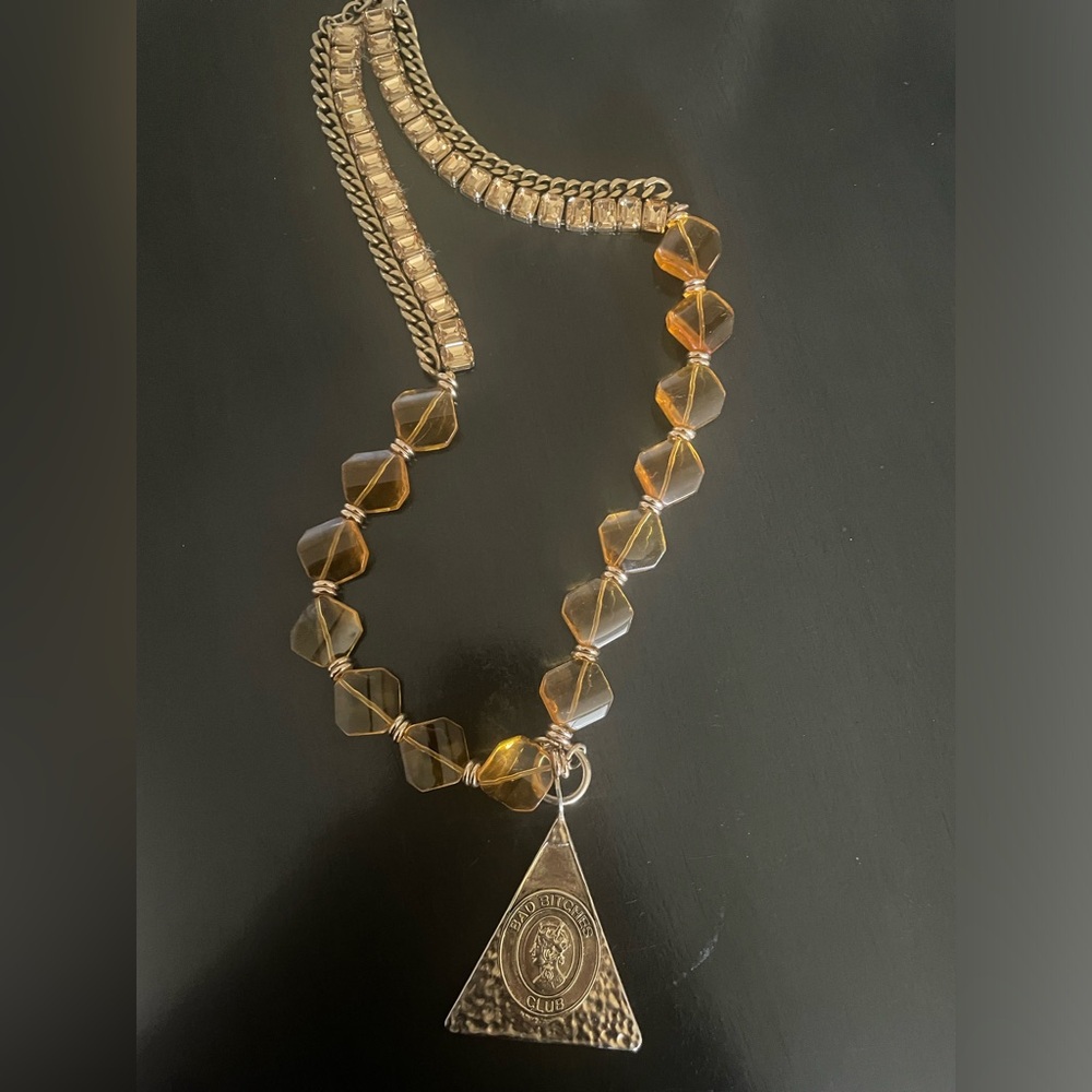 Dylanlex bad bitches club necklace